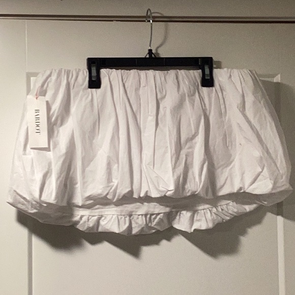 NWT Bardot Size 10 Lissett Poplin Balloon Top Orchid White - Picture 3 of 9